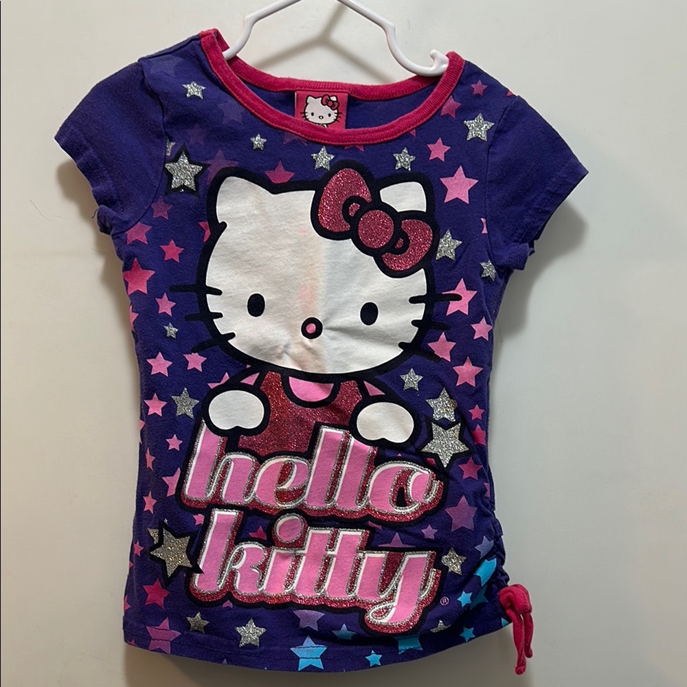 Hello Kitty Purple Star Kids T-Shirt size 4